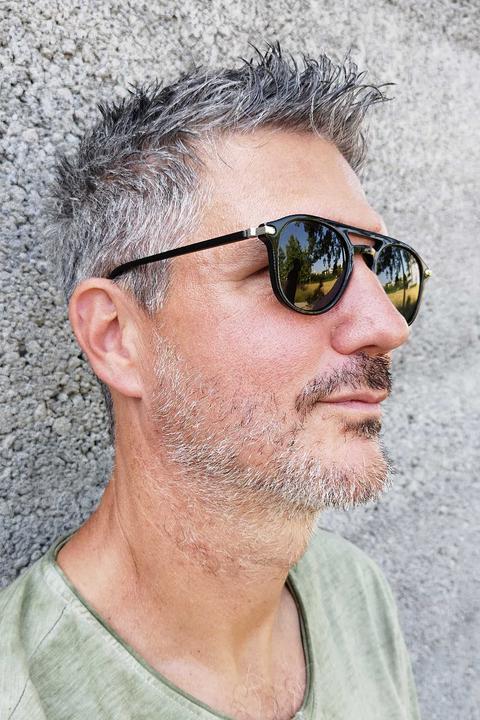 Produktbild James Dixon Schwarz/Grau – Redfort – Aviator – Acetat – Sonnenbrille
