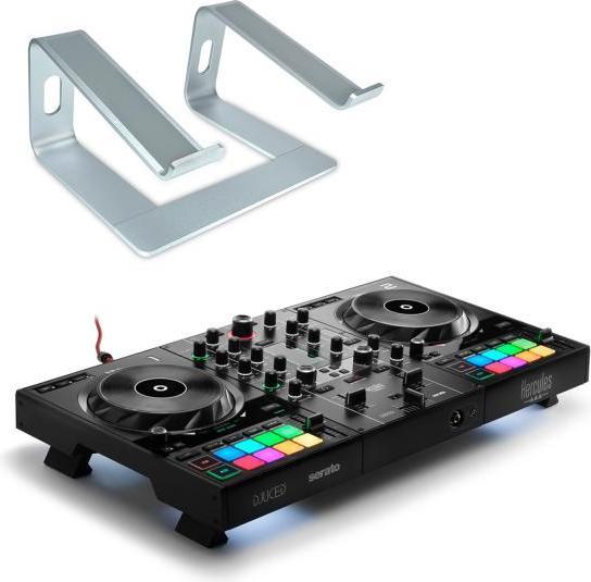 Hercules DJ Control Inpulse 500 mit Ständer Silber