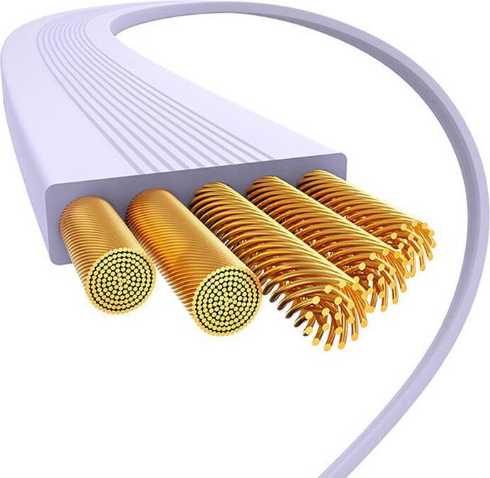 Image du produit Baseus Free2Pull câble rétractable USB-C / Lightning 20W 1m - violet (1 m, 20 W)