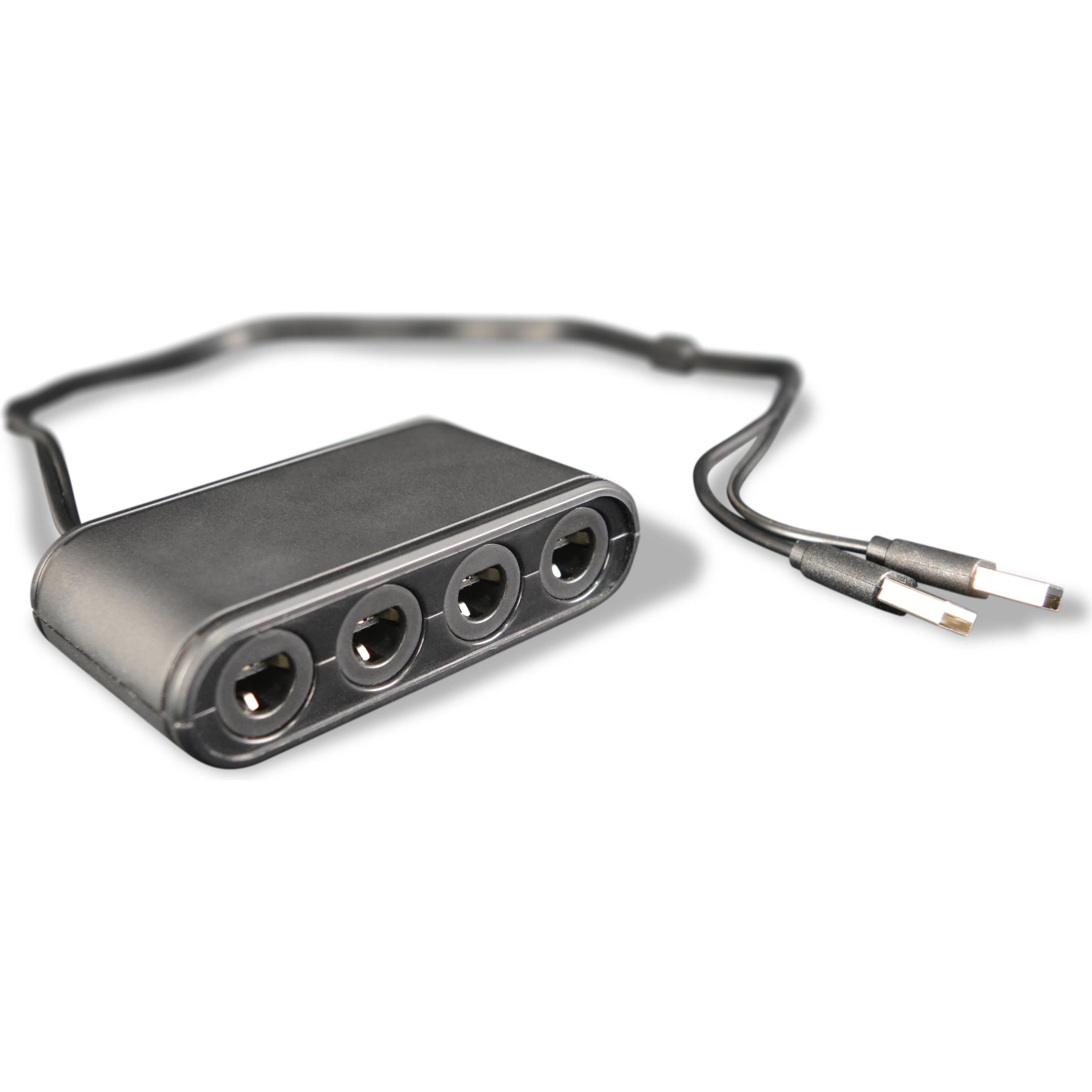 Steelplay Adattatore per controller GameCube -neliporttinen adapteri, Switch (Switch), Accessori per controller gaming, Nero