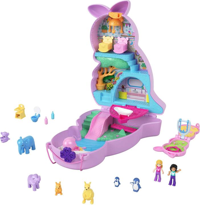 Polly Pocket Mattel HKV50 Coffret Maman & Joey Kangourou