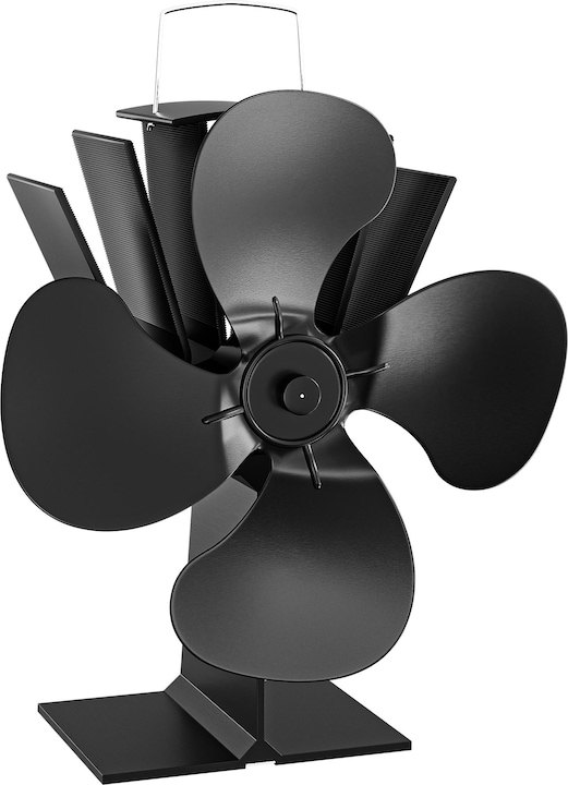 Wiltec Ventilatore per stufa (18 x 12,5 x 21,5 cm)