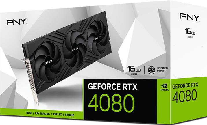 Produktbild PNY GeForce RTX 4080 16 GB Verto Triple Fan Edition VCG408016TFXPB1 (16 GB)