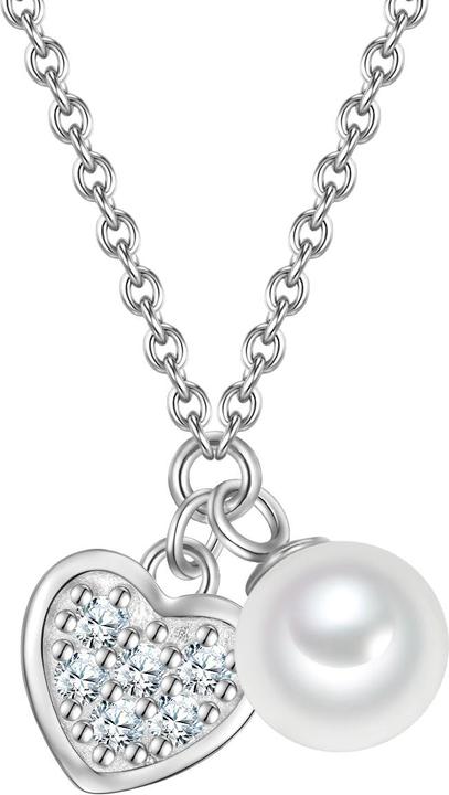 Immagine prodotto Glanzstücke München Collana da donna con cuore in argento - 34580 (Argento, 40 - 45 cm)