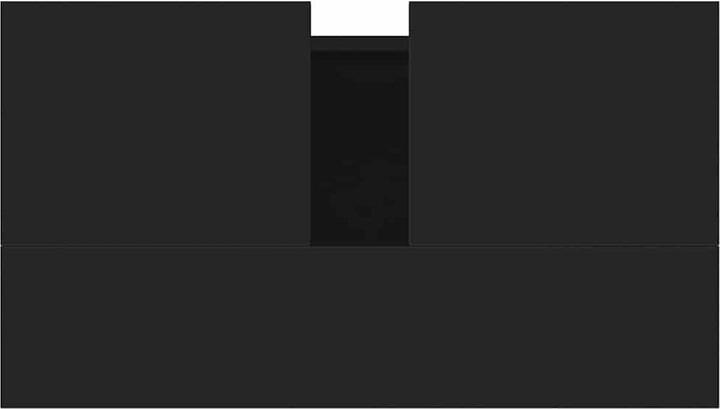 Produktbild vidaXL Badschrank Schwarz 58x33x60 cm Holzwerkstoff, Farbe (58 x 33 x 60 cm)