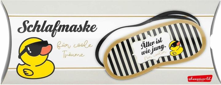 Produktbild Sheepworld Schlafmaske mit Motiv Ente und Spruch 'Älter' (Schlafmaske)