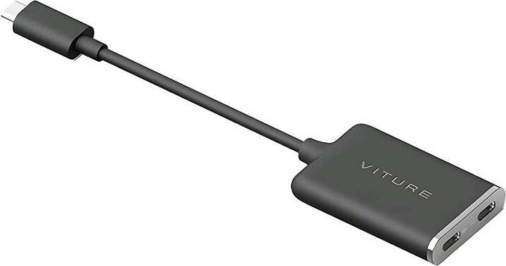 Viture USB-C XR Charging Adapter Pro for iPhone One-XRiP-Adp-Blk (USB Type C, USB Type C)