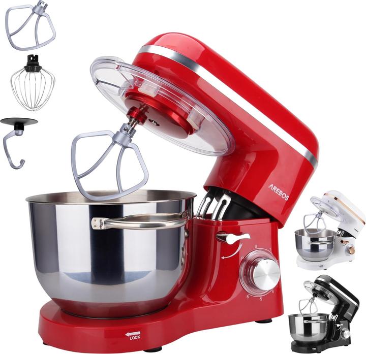 Arebos Food processor (1500 W, 6 l)