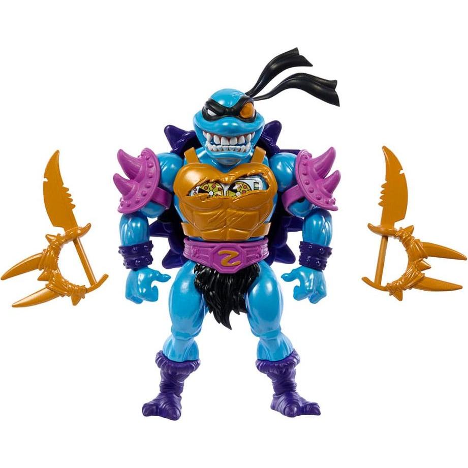 Thumbnail - Mattel MOTU x TMNT: Turtles of Grayskull Deluxe Actionfigur Sla'ker 14 cm