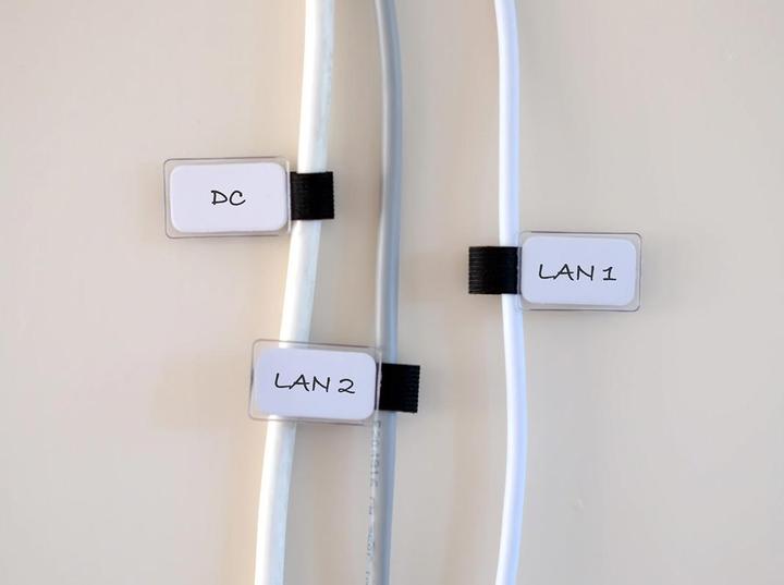 Produktbild Label-the-cable kleine Klettbinder mit Etikette (Klettkabelbinder, 90 mm, 10 Stk.)