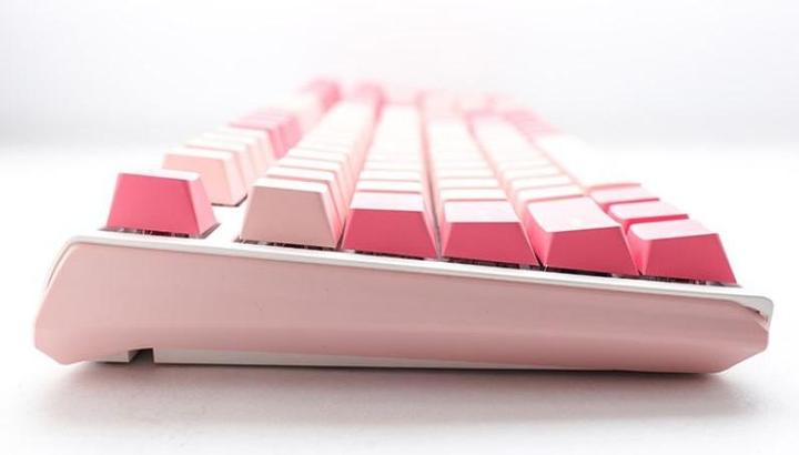 Actual product image Ducky One 3 Gossamer Pink Gaming Keyboard - MX-Blue (US) (US, Cable)