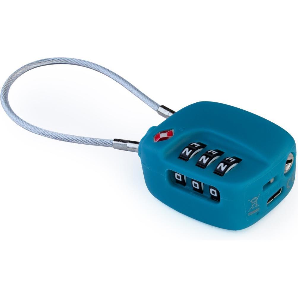 Boompods LOCK TSA Bag Tracker Blu Oceano (iOS), Localizzatore GPS, Blu