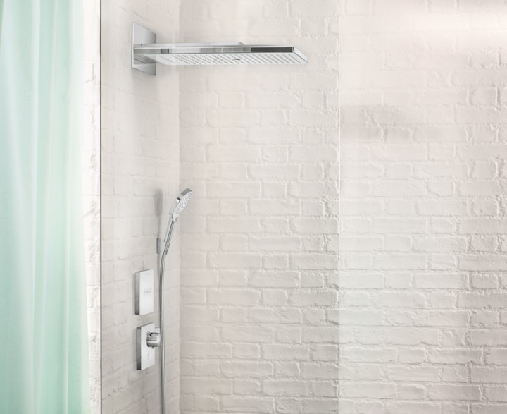 Produktbild hansgrohe HG Kopfbrause Rainmaker Select 580 3jet Wand-Unterputz-Montage EcoS Vers. 9 l/m (3 Strahlarten, 17 l/min)
