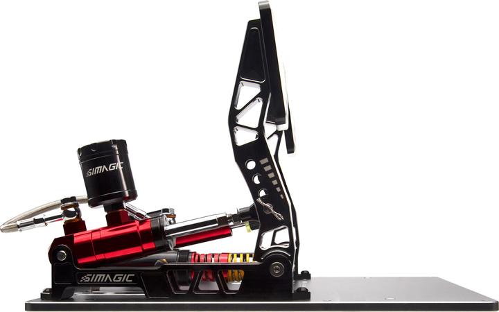 Actual product image Simagic P2000 Hydraulic 2-Pedal Set, 100KG Loadcell - Crimson Edition (PC)