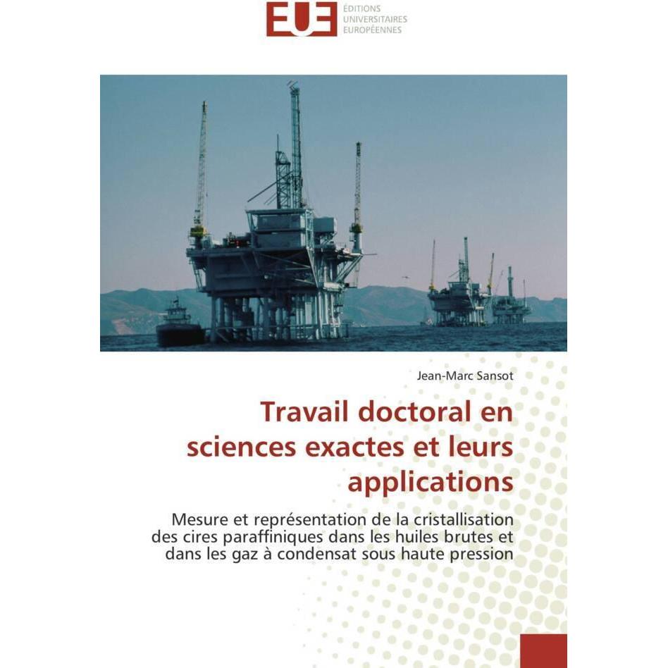Travail doctoral en sciences exactes et leurs applications, Fachbücher von Jean-Marc Sansot