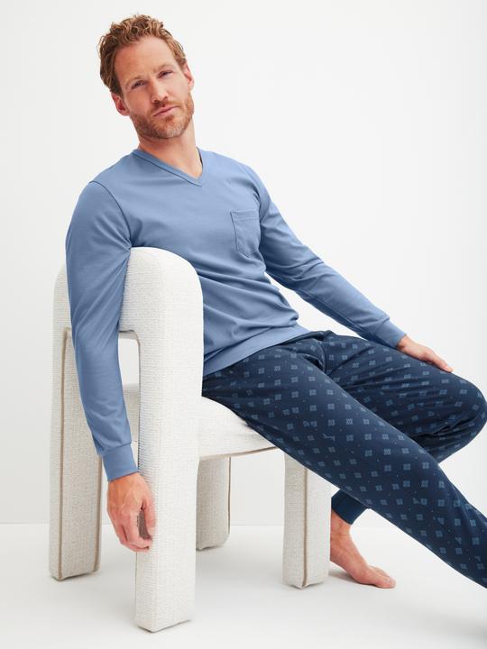 Produktbild Calida Relax Imprint Bündchen-Pyjama (L)