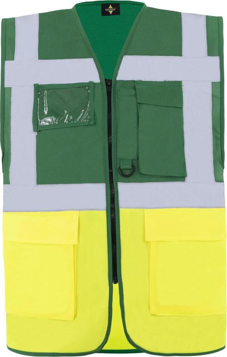 Produktbild Korntex Warnweste Multifunktional Hamburg Waldgrün/Gelb mit 360° Sicherheit 3XL EN ISO 17353 ® KXCMF (3XL)