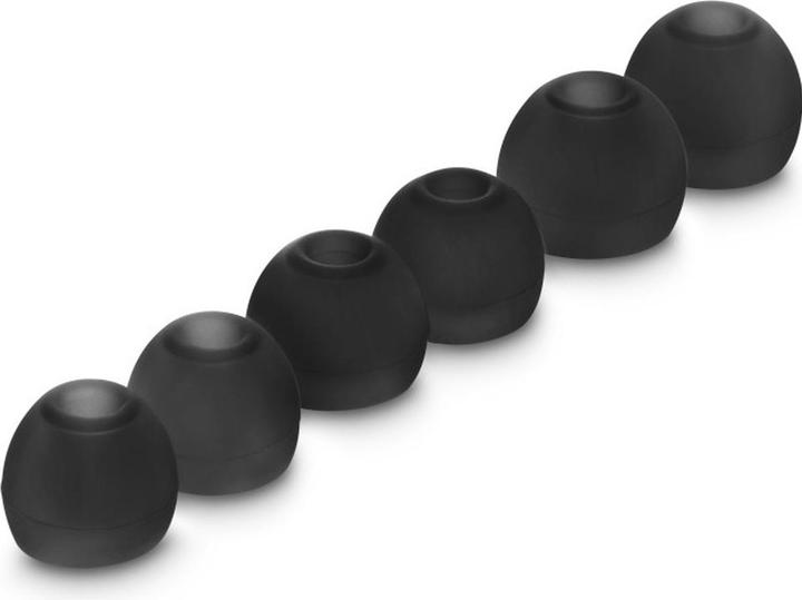 Hama Silikon-Ersatzohrpolster, Grösse S - L, 6 Stück, Schwarz