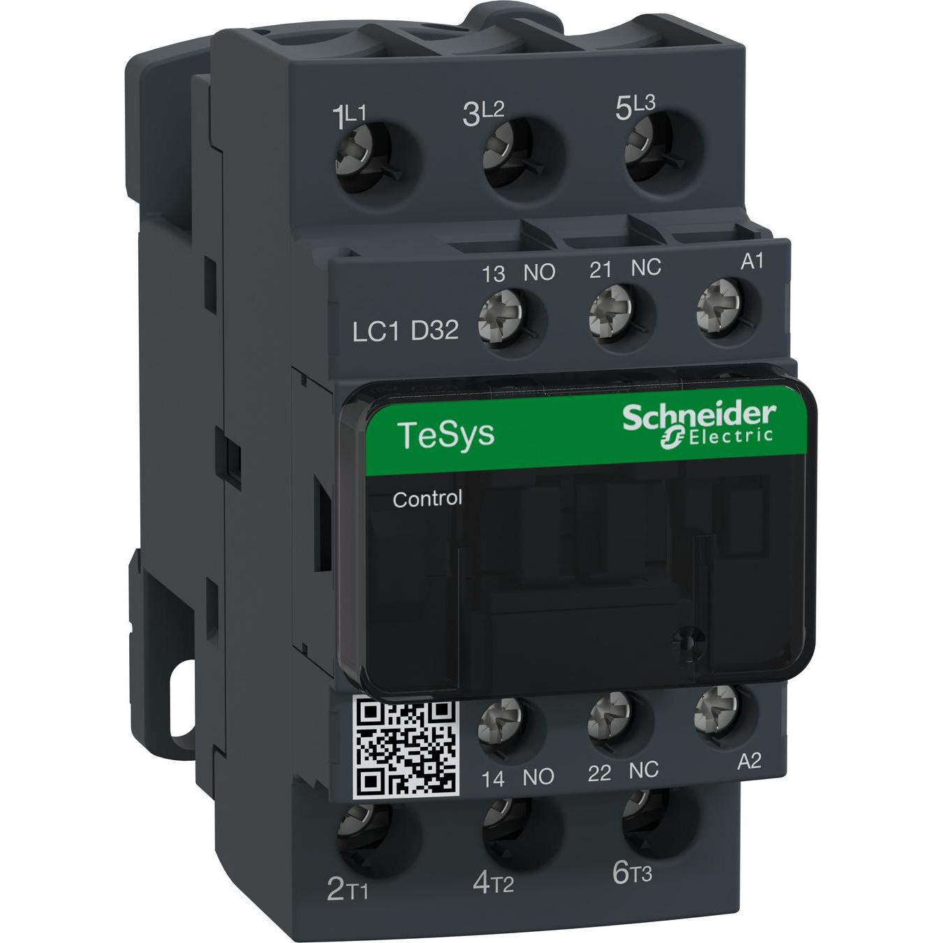 Schneider Electric Schütz,3P,Spl,32A AC3 15KW 1NO1NC 42Vac, Relais