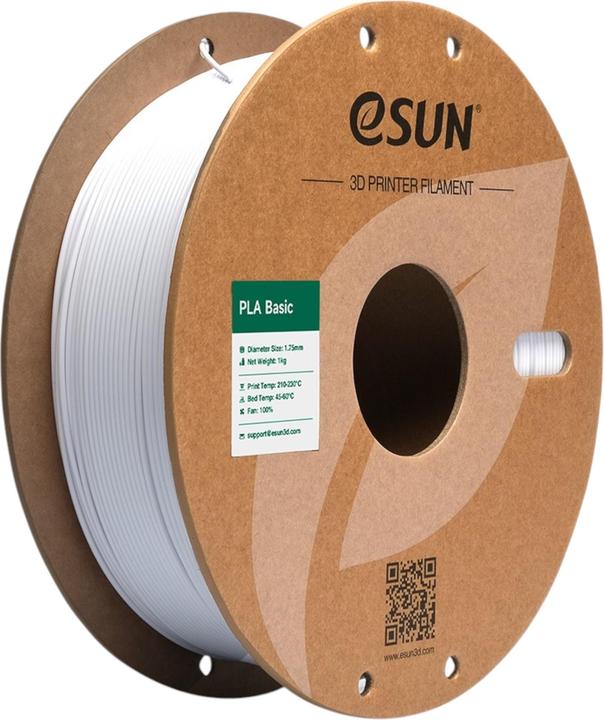 Produktbild eSUN PLA Basic (PLA, 1.75 mm, 1000 g, Weiss)