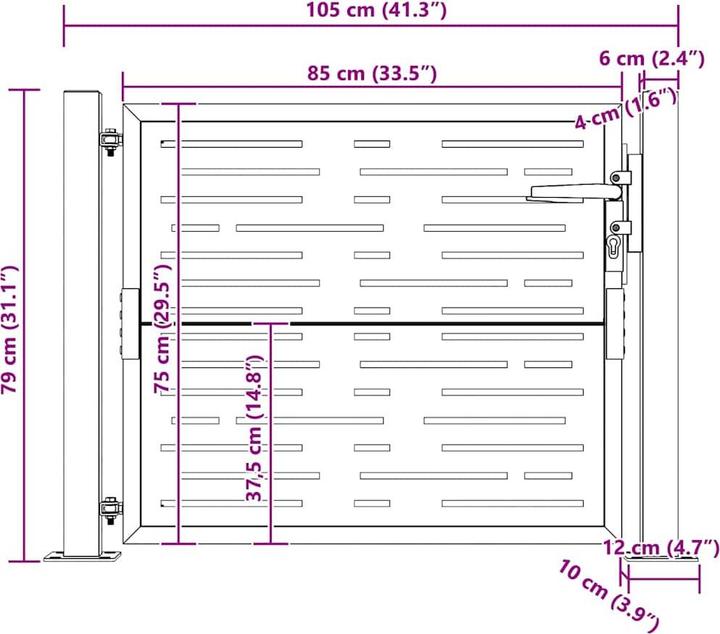 Produktbild vidaXL Gartentor