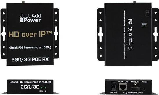 Actual product image Just Add Power IP Receiver VBS-HDIP-505POE HDMI, PoE, 2K