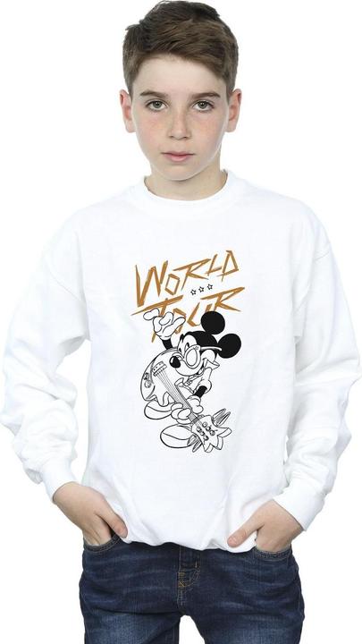 Actual product image Disney Boys Mickey Mouse World Tour Line Sweatshirt (104)
