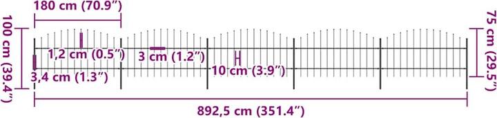 Produktbild vidaXL Zaun
