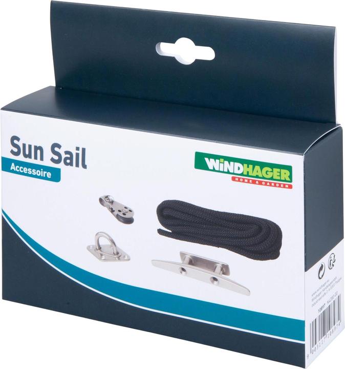 Produktbild Windhager Seilzugset für Sonnensegel (4.5 x 17.5 x 15 cm)