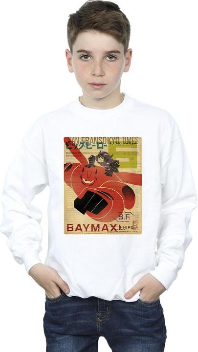 Immagine prodotto Disney Big Hero 6 Baymax Flying Baymax Newspaper Felpa Ragazzi (116)