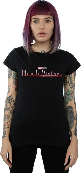 Actual product image Womens/Ladies WandaVision Logo Cotton T-Shirt (XXL)
