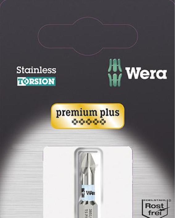 Actual product image Wera 3855/1 TS PZ 2 x 25 mm SB (Cross Pozidriv PZ M2)