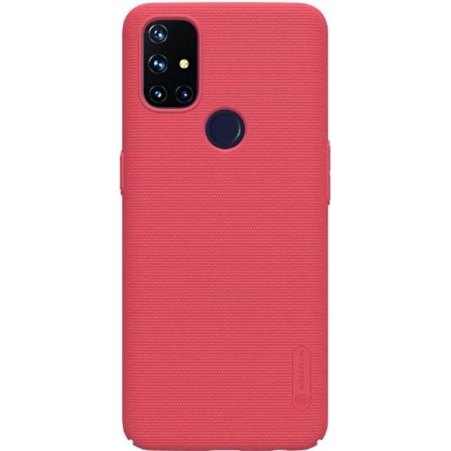 Nillkin Super Frosted Shield Series (OnePlus Nord N10 5G), Smartphone Hülle, Rot