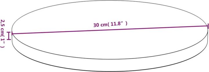 Actual product image VidaXL Douglas (30 x 2,5 cm)