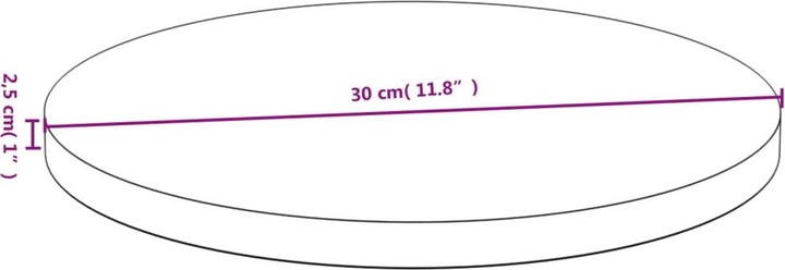 Produktbild VidaXL Douglas (30 x 2,5 cm)