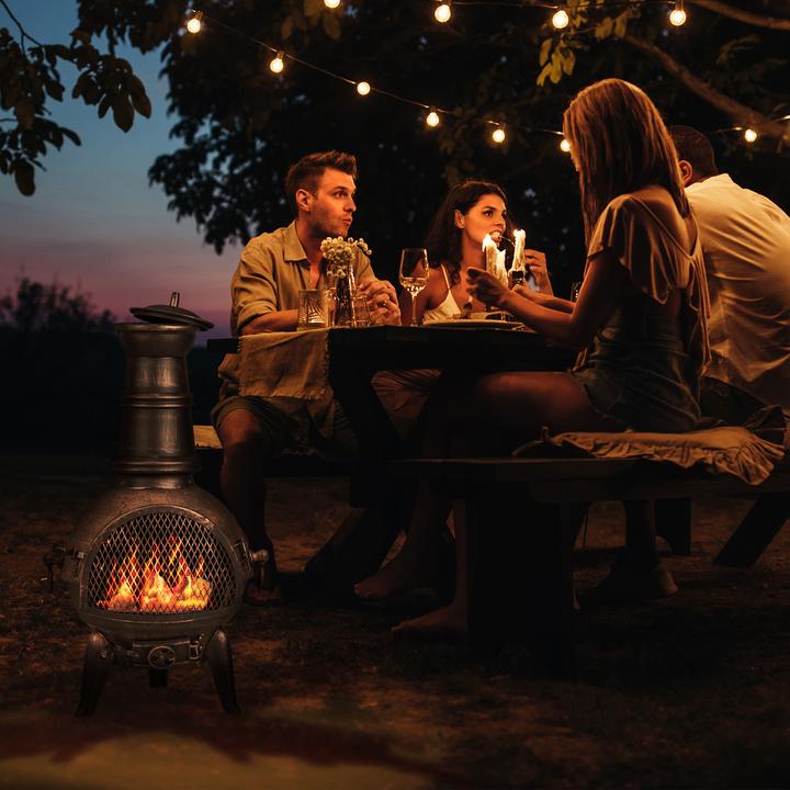 Actual product image Relaxdays Patio stove