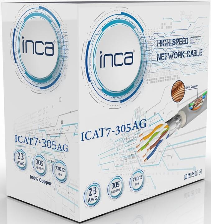 Productafbeelding Inca Ethernetkabel ICAT7-305AG CAT7-Kabel 305M (CAT7, 305 m)