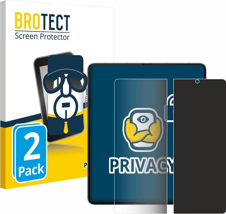 Produktbild BROTECT Sichtschutzfolie Anti-Spy Privacy Folie Blaulicht-Schutz (2 Stück, Samsung Galaxy Z Fold5)