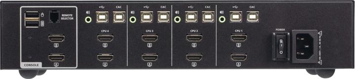 Produktbild Aten CS1144H4C 4-Port USB HDMI Dual Display Secure KVM Switch mit CAC