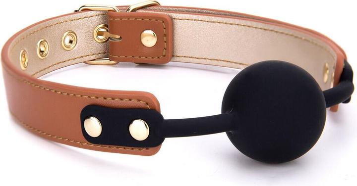 Produktbild Dreamtoys blaze elite ball gag cognac vegan leather