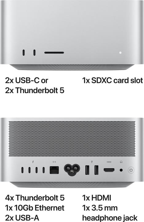 Productafbeelding Apple Mac Studio – 2025 (M4 Max, 36 GB, 512 GB, Apple M4 Max 32-core)