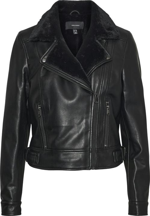Image du produit Vero Moda VMHAILEY SHORT COATED JACKET Veste de motard aspect cuir (XL)