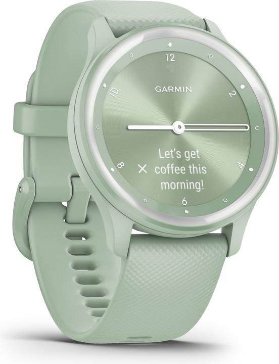 Actual product image Garmin vivomove Sport, WW, Cool Mint, Silicone (40 mm)