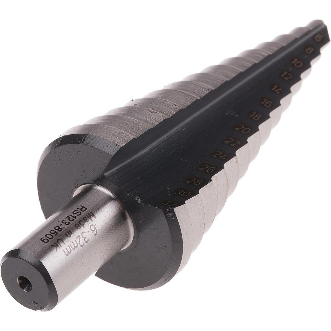 Thumbnail - Rs Pro, Bohrereinsatz, 6-30mm HSS step drill bit 10mm shank (30 Millimeter)