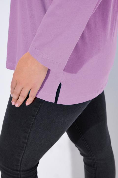 Produktbild Ulla Popken Shirt, V-Ausschnitt, Relaxed, Langarm (62)