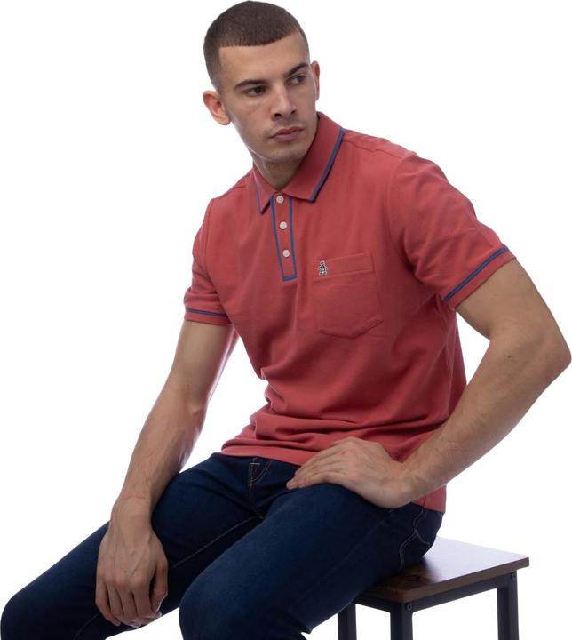 Actual product image Original Penguin Mens Earl Pique Polo Shirt (M)