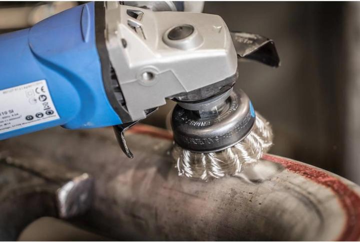 Produktbild Pferd Topfbürste gezopft TBG Ø 80 mm M14 Edelstahl Draht 0,35 für Winkelschleifer 1 St.