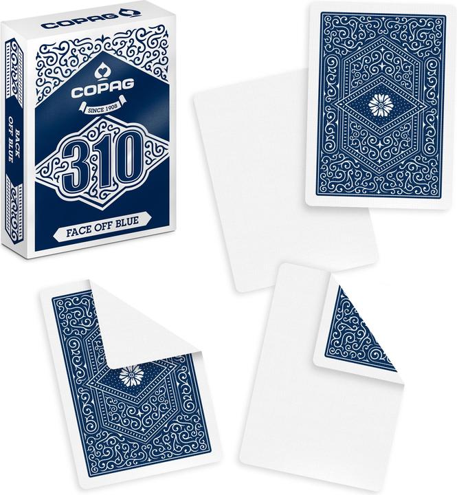 Produktbild ASS Altenburg 22541012 - COPAG 310 Spielkarten - Face off Slimline, Blau, ab 18 Jahren (Italienisch)