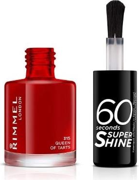 Actual product image Rimmel London 60 Seconds Super Shine (315 Queen Of Tarts, Colour paint)