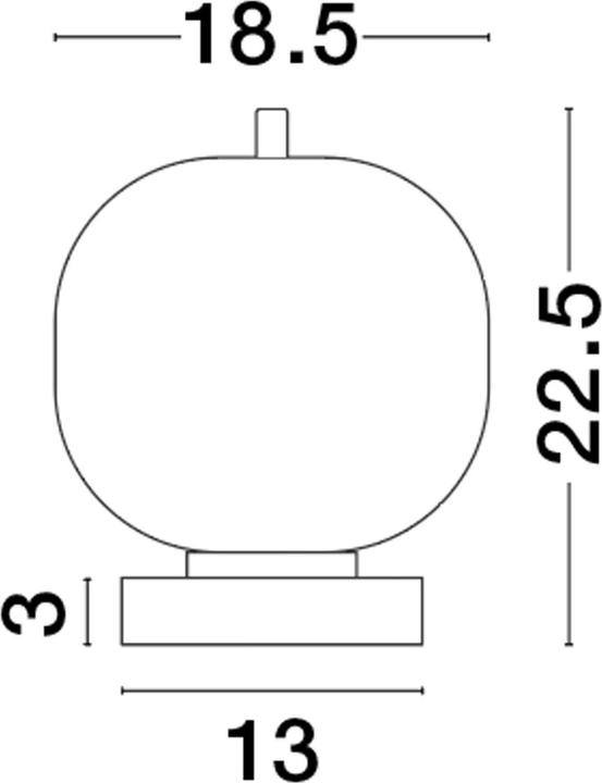 Image du produit Nova Luce LATO Lampe de table E14 or 22,5x18,5cm 9624084 (E14)
